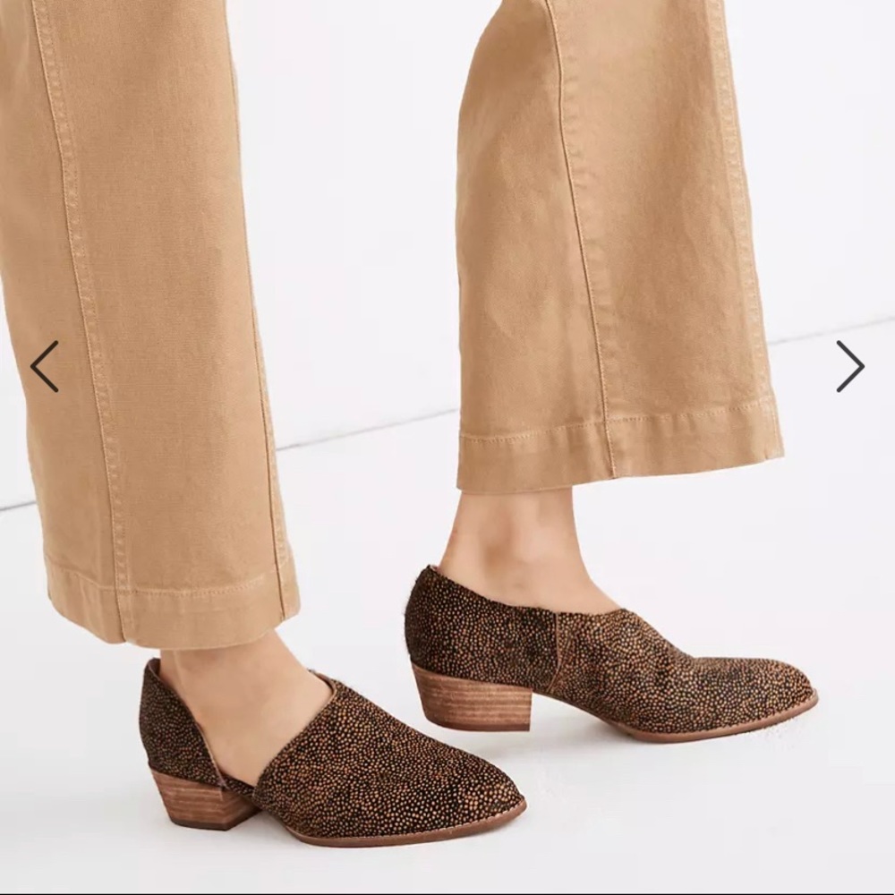 Madewell The Lucie Shoe in Spotted Calf Hair 9